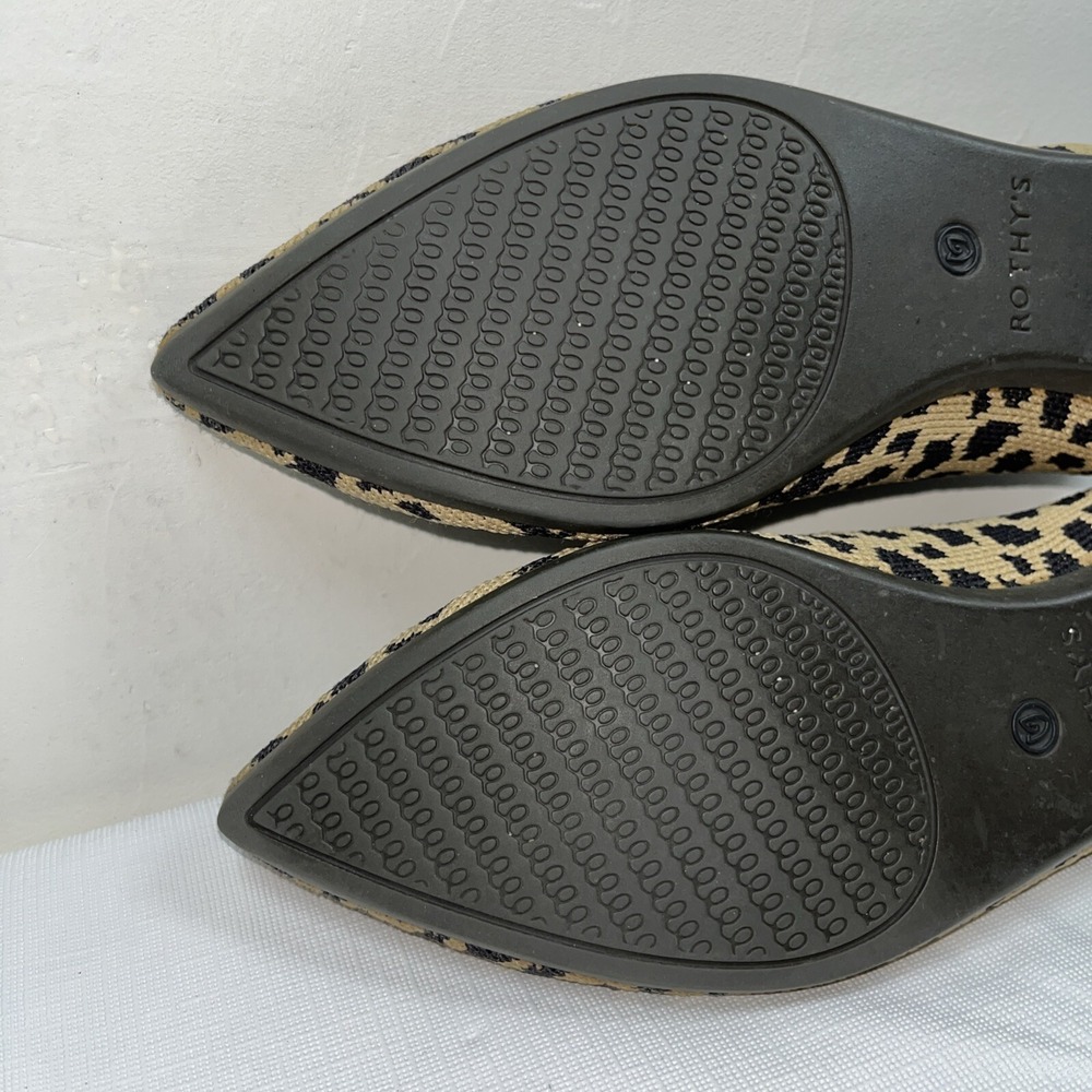 Rothys Women's The Point Leopard Print Retired Ballet Flats Comfort Shoes Sz 5.5 - Picture 10 of 15